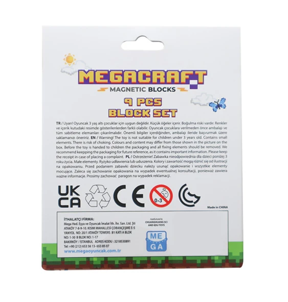 Megacraft 9 Parça Karlı Taş Blok - Resim 3