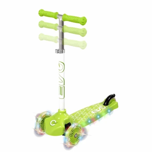 EVO SCOOTER 3TKR IŞIKLI MAX 50KG YEŞİL - Resim 2