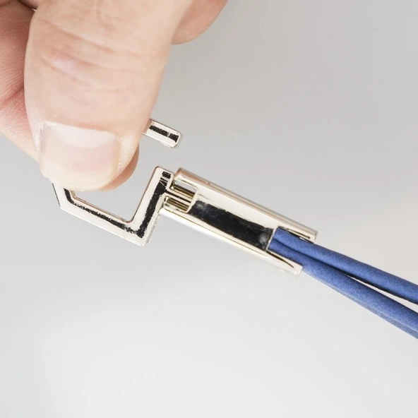 Deri Anahtarlık BKR16 G21 Mavi - Resim 3