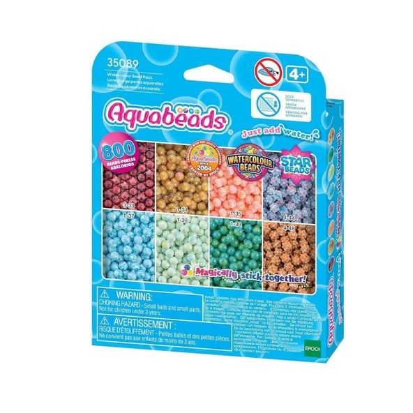 35089 AquaBeads Suluboya Renkleri Yedek Boncuk Pakedi- 800 parça +4 yaş - Resim 5