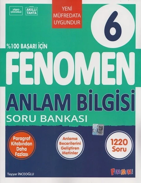 6. Sınıf Anlam Bilgisi Soru Bankası Fenomen Okul Yayınları ürün görseli