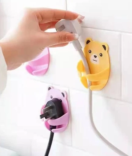 Ayıcık Desenli Çok Amaçlı 4 lü Fiş Tutucu (5358) ürün görseli 1