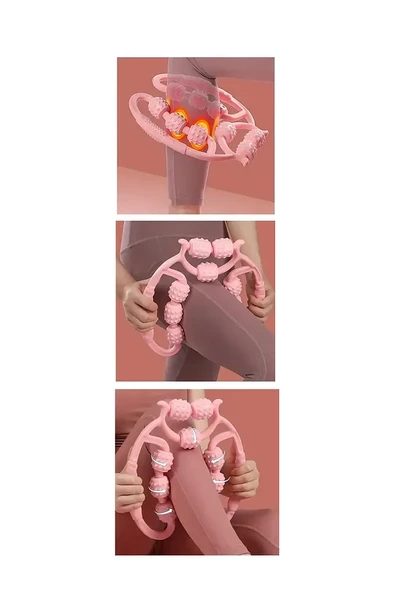 9 Tekerlekli Yoga Fitness Silindiri (Roller) (5358) - Resim 2