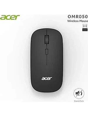 Acer Omr050 Sessiz Tuşlu Kablosuz Mouse Siyah ürün görseli 1