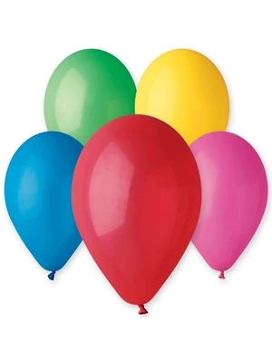 Gemar 13" Düz Renk Balon Karışık 100"lü ürün görseli 1