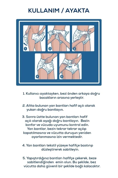 Medcare Yetişkin Hasta Bezi Large PREMİUM ÖZEL SERİ (Büyük Boy) 60 Adet - Resim 4