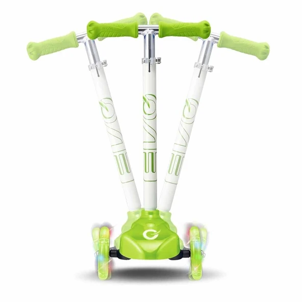 EVO SCOOTER 3TKR IŞIKLI MAX 50KG YEŞİL - Resim 3