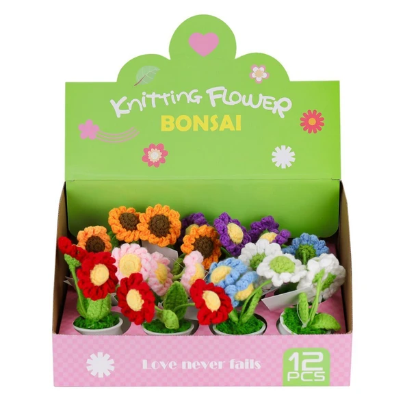 FL-3 12Lİ Kroşe Örgü Ayçiçeği -Birliktoys - Resim 3