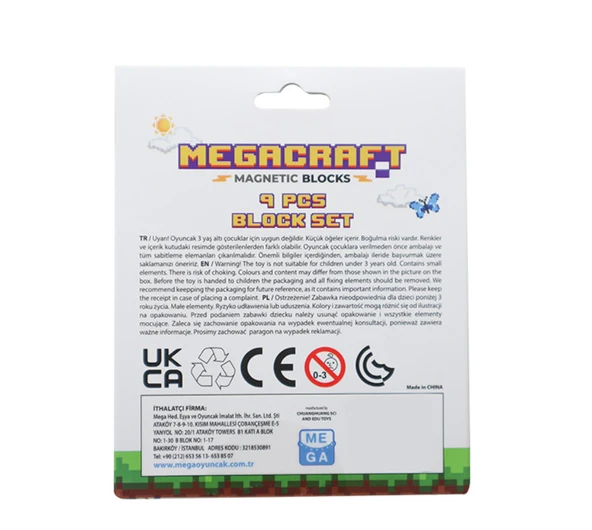 Megacraft 9 Parça Kum Blok - Resim 3
