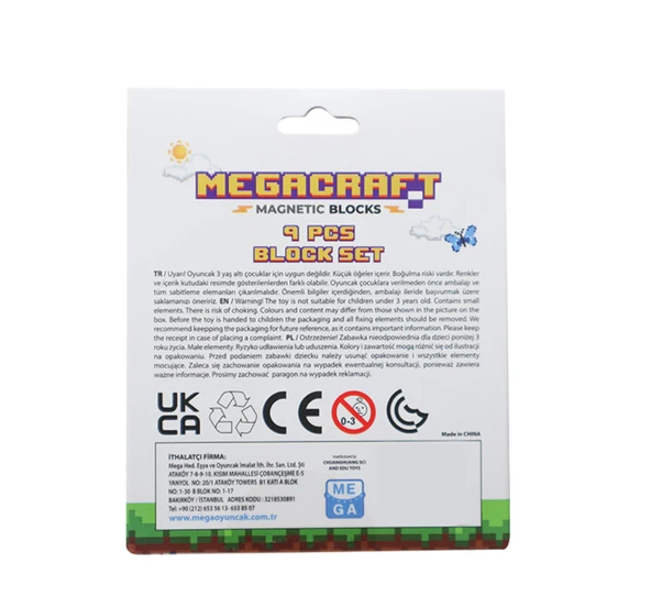 Megacraft 9 Parça Altın Kömür Blok - Resim 3