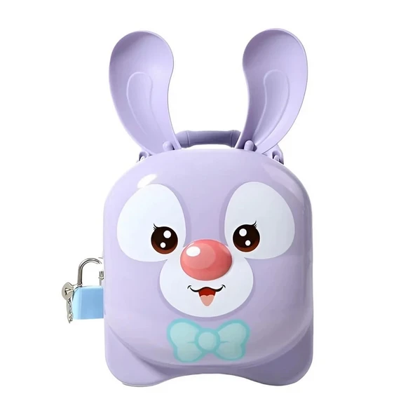 Kilitli Metal Kulak Kumbara - Resim 3