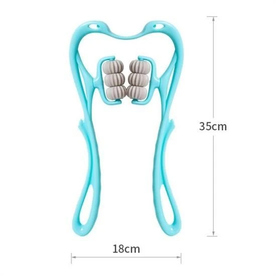 Çok Fonksiyonlu Manuel Altı Tekerlekli Boyun Masaj Aleti - Resim 4