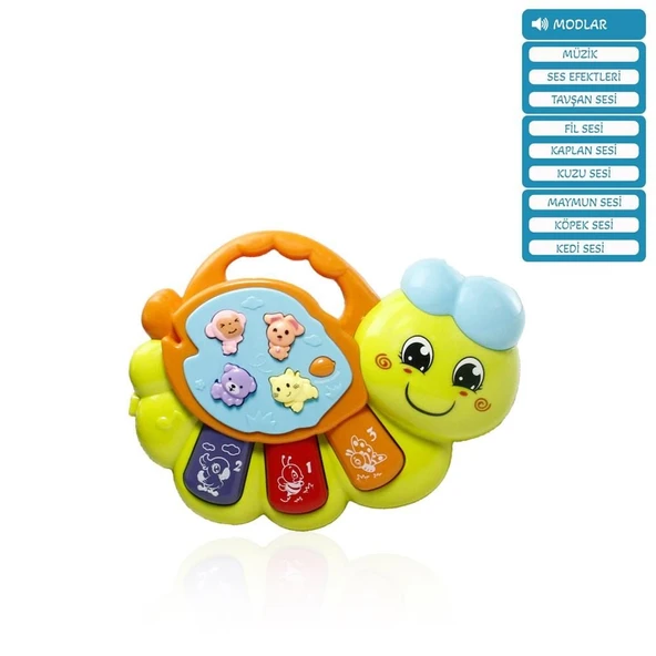 IŞIKLI VE MÜZİKLİ SOLUCAN BEBEK -VRD - Resim 2