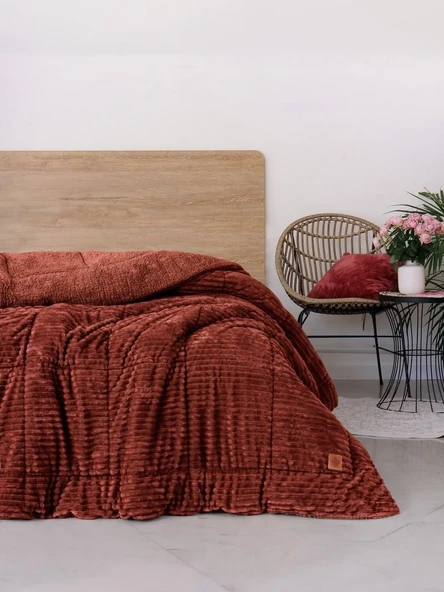 Cotton Box Wave Tarçın Çift Kişilik Yorgan ürün görseli