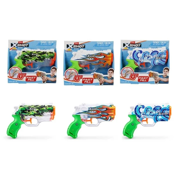 X-Shot Skins Nano Fast Fill Su Tabancası 19 cm 100 Ml - 4582  - 1 Adet Fiyatıdır - Resim 5