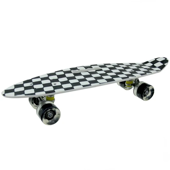 Desenli Orta Boy Işıklı Kaykay 60 cm - Resim 3