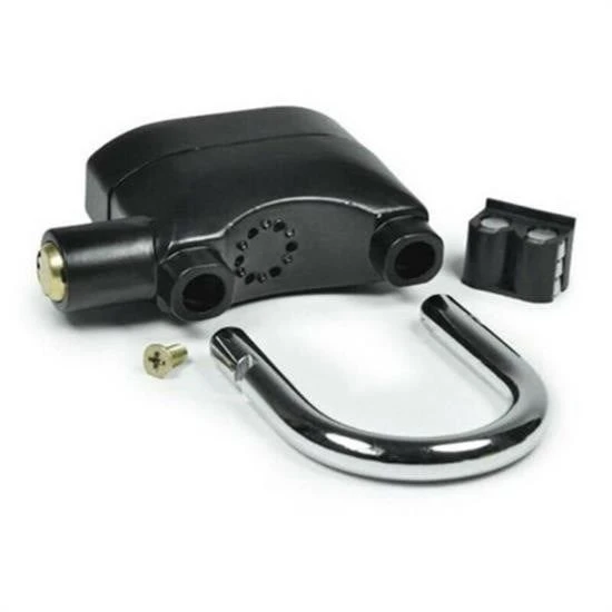 Desibel Siyah Alarmlı Çok Fonksiyonlu Ekstra Güvenlikli Kare Asma Dolap Kilidi - Resim 2