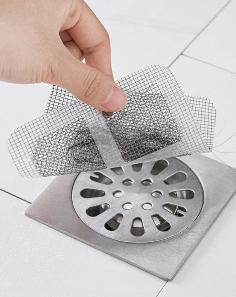 10 lu Lavabo Süzgeci, Banyo Gider Süzgeci, Sineklik Tamir Kiti - Resim 3