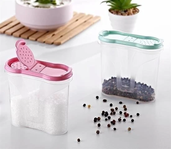 Plastik Kapaklı Majör Baharatlık Baharat Saklama Kutusu Kabı - Resim 2