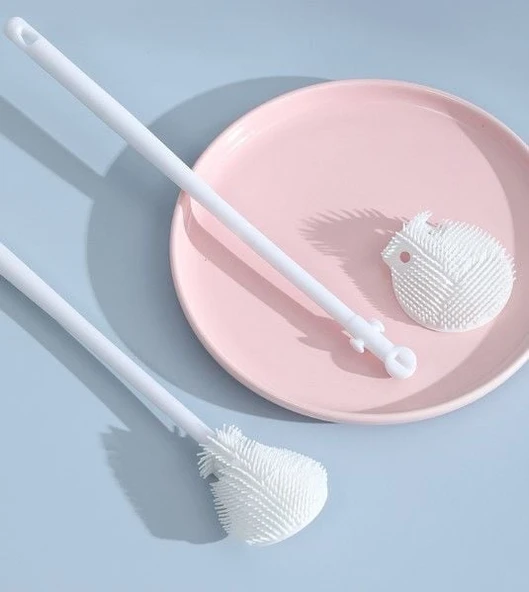 Kavanoz ve Biberon Yıkama Fırçası Silikon - Resim 4