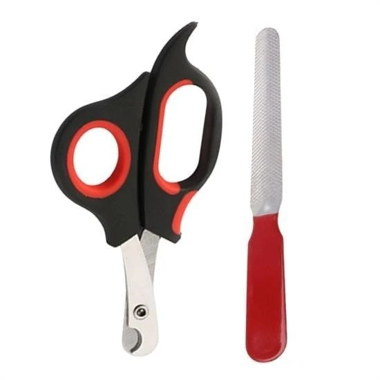 Evcil Hayvan Tırnak Makası Ve Törpü Seti Manikür Pedikür Pati Bakım Aleti Kaymaz Sap - Resim 5