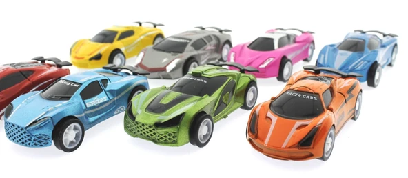 Road Sinerjims 8'li Plastik Yarış Arabaları - Resim 3