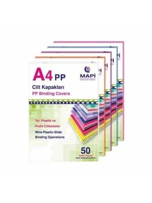 Mapi A4 450 Mic Cilt Kapağı Şeffaf Buzlu 204 25 50 ürün görseli 1