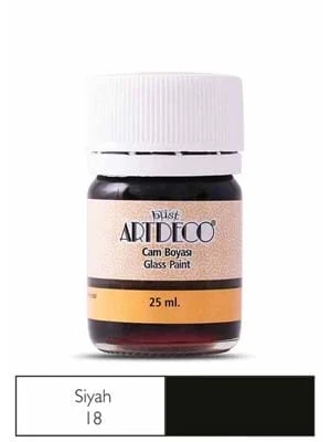 Artdeco 25 Ml Öğrenci Tipi Cam Boya 18 Siyah ürün görseli 1