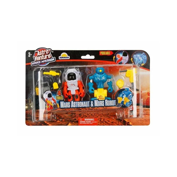 Astro Venture Mars Mission: Mars Astronaut & Mars Robot Oyun Seti - Resim 2
