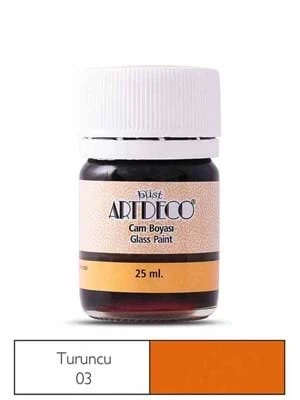Artdeco 25 Ml Öğrenci Tipi Cam Boya 03 Turuncu ürün görseli 1