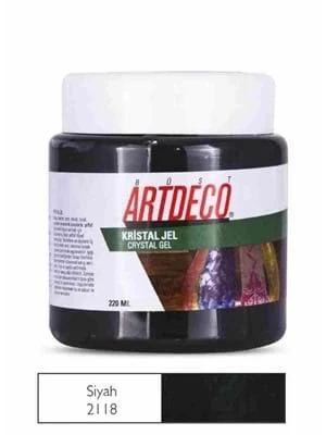 Artdeco 220 Ml Kristal Jel Ahşap Boya Siyah 2118 ürün görseli 1