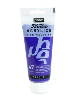 Pebeo 100 Ml Akrilik Boya Yüksek Yoğunluklu Koyu Mor 47 ürün görseli 1