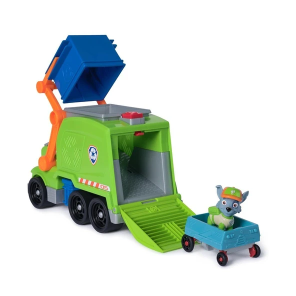 SPM-6071248 PaW Patrol  Rocky ile Crush N Roll Geri Dönüşüm Kamyonu - Resim 3