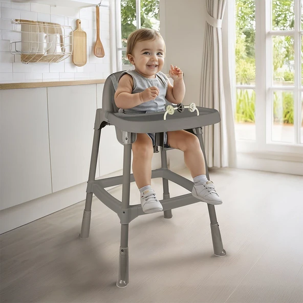 7566 Mama Sandalyesi Gri -Dolu Oyuncak - Resim 2