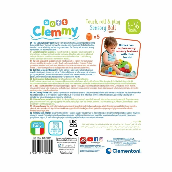 17689 Soft Sinerjim - Yumuşak Blok Duyusal Top, 5 parça 6-36 ay - Resim 4