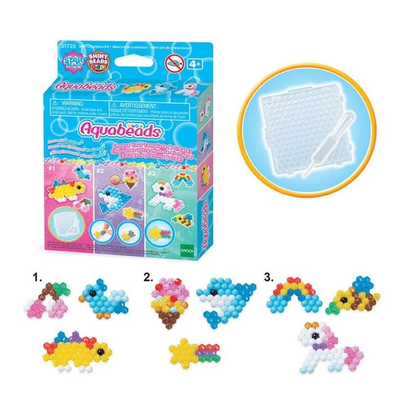 31725 AquaBeads Mini Yaratıcı Set 120 parça +4 yaş ürün görseli
