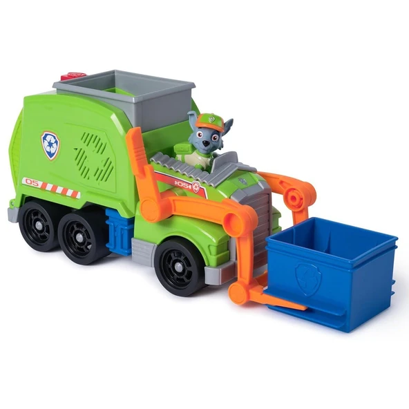 SPM-6071248 PaW Patrol  Rocky ile Crush N Roll Geri Dönüşüm Kamyonu - Resim 2
