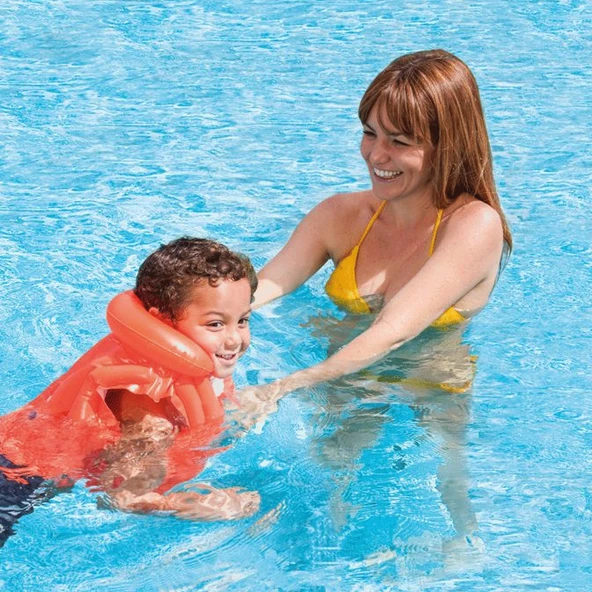 IY58671 Yakalı Kırmızı Yelek 50X47 CM - Resim 3