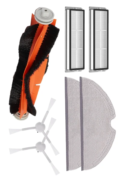 Xiaomi Mijia Mop 1c 2c 1t Mi 2pro Uyumlu 7'li Bakım Seti Ana / Yan Fırça Mop Bezi Hepa Filtre ürün görseli