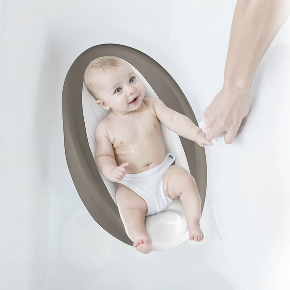 7372 BEBEK BANYO YIKAMA DESTEĞİ STONE GRİ - Resim 3