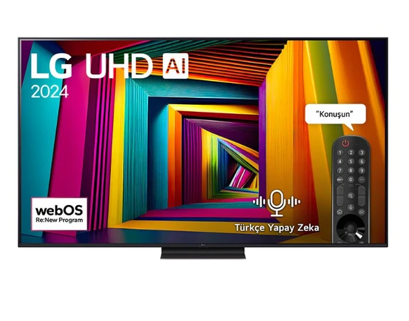 LG 65UT91 65 inç 165 Ekran 4K Smart AI Sihirli Kumanda HDR10 webOS24 UHD TV ürün görseli
