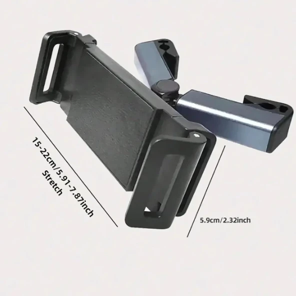 Araç Koltuk Arkası Tablet Tutucu, Telefon Tutucu, Tablet/telefon Tutucu, 360° İpad Pro 12.9 Mini Air, Galaxy Tab A A7 S7, Switch, Surface, 4,7-12,9 İnch İle Uyumlu - Resim 6