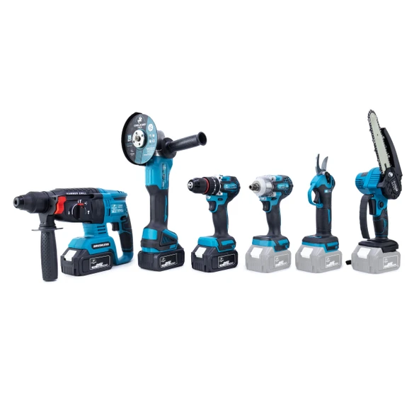 CHELIKBEI ALTILI SET (Budama testeresi +Bağ makası + 13mm Ç.MANDREN+S.SIKMA+Ş.SPRAL+Ş.HİLTİ) - Resim 3