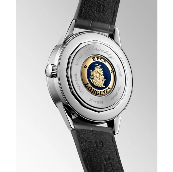 LONGINES FLAGSHIP HERITAGE MOONPHASE L4.815.4.52.2 ERKEK KOL SAATİ L48154522 - Resim 2