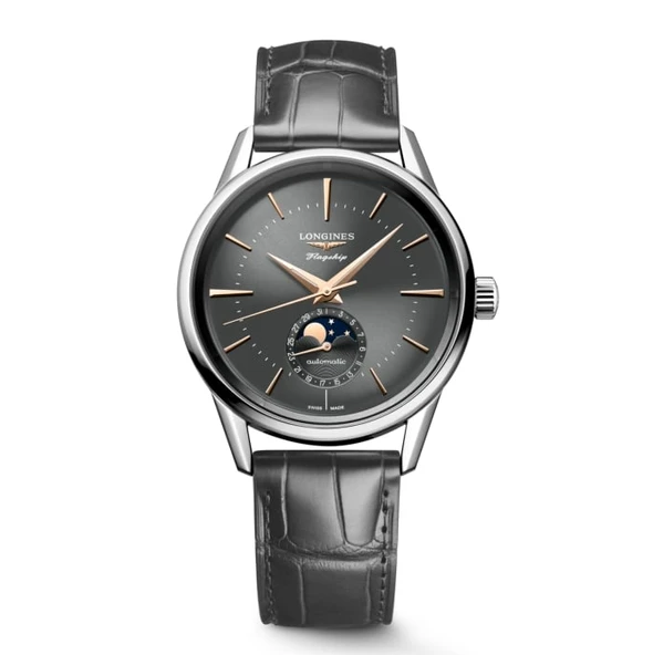 LONGINES FLAGSHIP HERITAGE MOONPHASE L4.815.4.52.2 ERKEK KOL SAATİ L48154522 ürün görseli