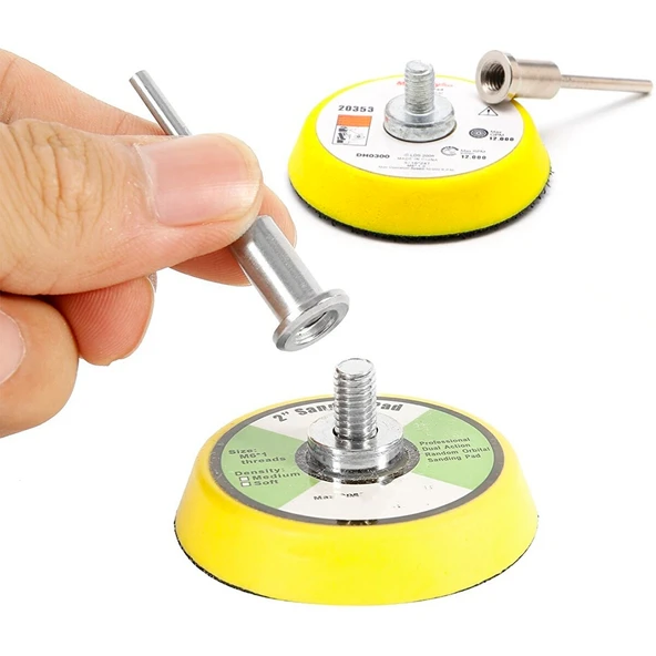 Pimli Mini 53'lü Cırt Zımpara Seti 50 mm Taban Matkap Uyumlu 80 120 320 600 800 Kum Karışık Grit - Resim 7