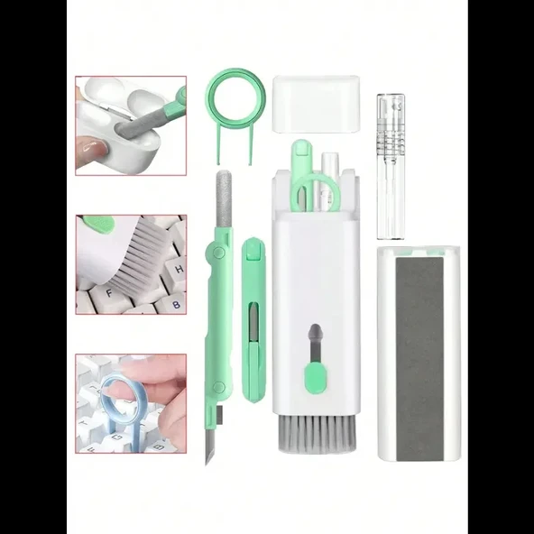 7&apos;si 1 Arada Çok Fonksiyonlu Klavye Temizleme Fırçası (5365) - Resim 5