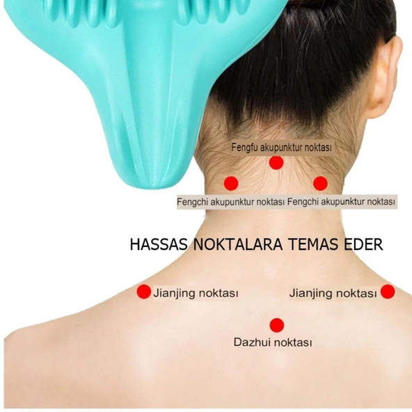 Ortopedik Servikal Boyun Masaj Yastığı Dik Duruş Destekleyici Omurilik Hörgüç Giderici Rahatlatıcı ürün görseli