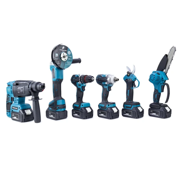 CHELIKBEI ALTILI SET (Budama testeresi +Bağ makası + 13mm Ç.MANDREN+S.SIKMA+Ş.SPRAL+Ş.HİLTİ) - Resim 6