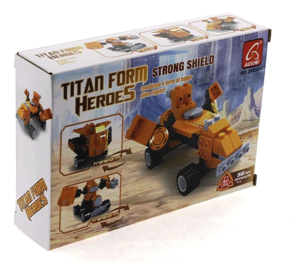 Ausini Titan Uzaylı Savaşçı -1 Strong Shield 56 Parça - Resim 2